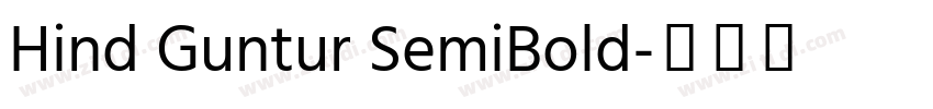 Hind Guntur SemiBold字体转换